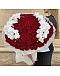100 Premium Red Roses & Orchids Bouquet