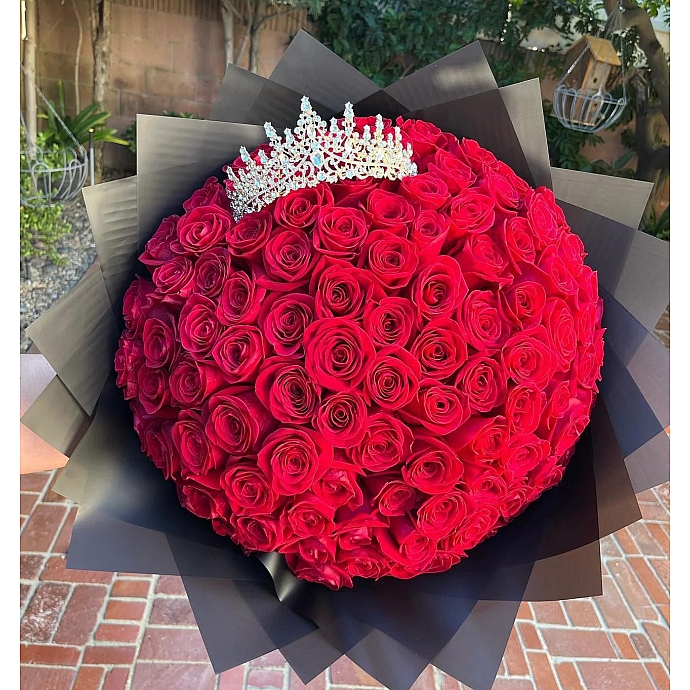 100 Roses Bouquet “Princess”